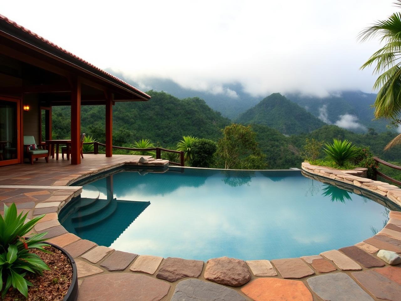 Mountain View at a Uwina Open Living Villa